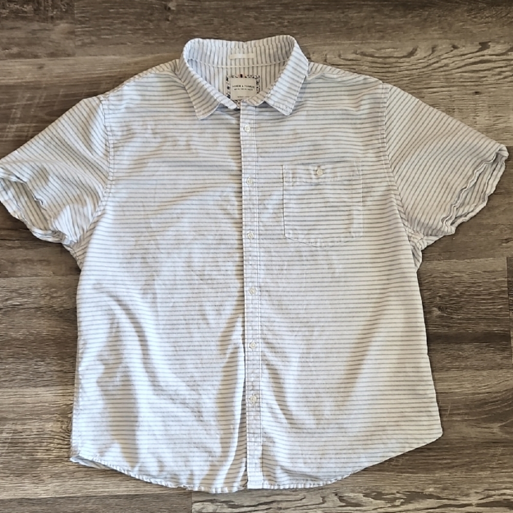 Men's Blue Striped Shirt